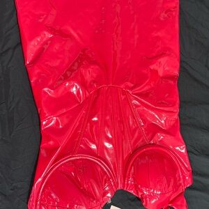 Oh Polly Red Vinyl Dress